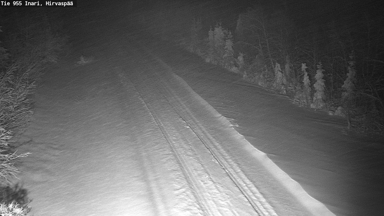 Weather Camera Image Road 955 Inari, Hirvaspää, Inari, Lappi