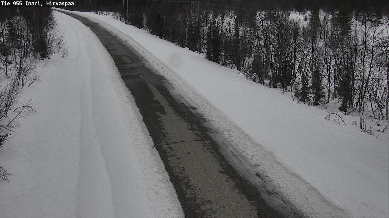 Kelikamerat Kuva Tie 955 Inari, Hirvaspää, Inari, Lappi