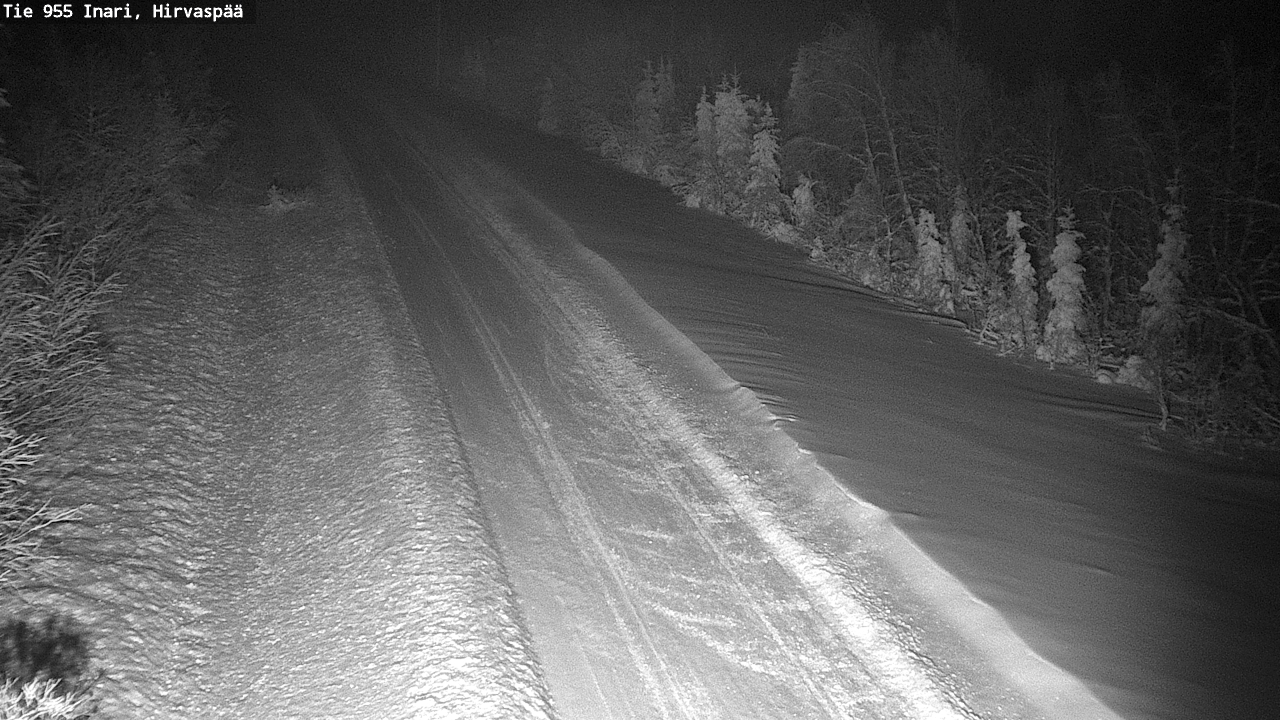 Weather Camera Image Road 955 Inari, Hirvaspää, Inari, Lappi