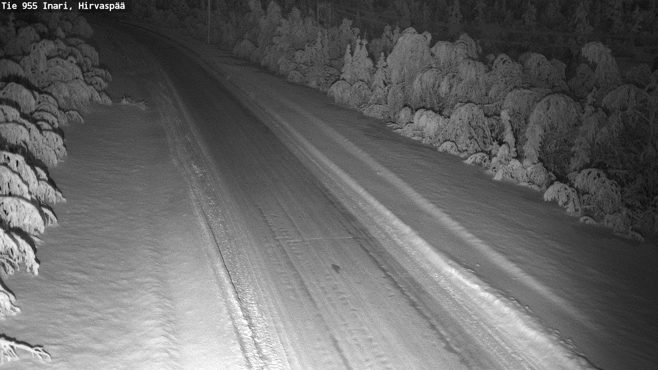 Weather Camera Image Väg 955 Enare, Hirvaspää, Inari, Lappi