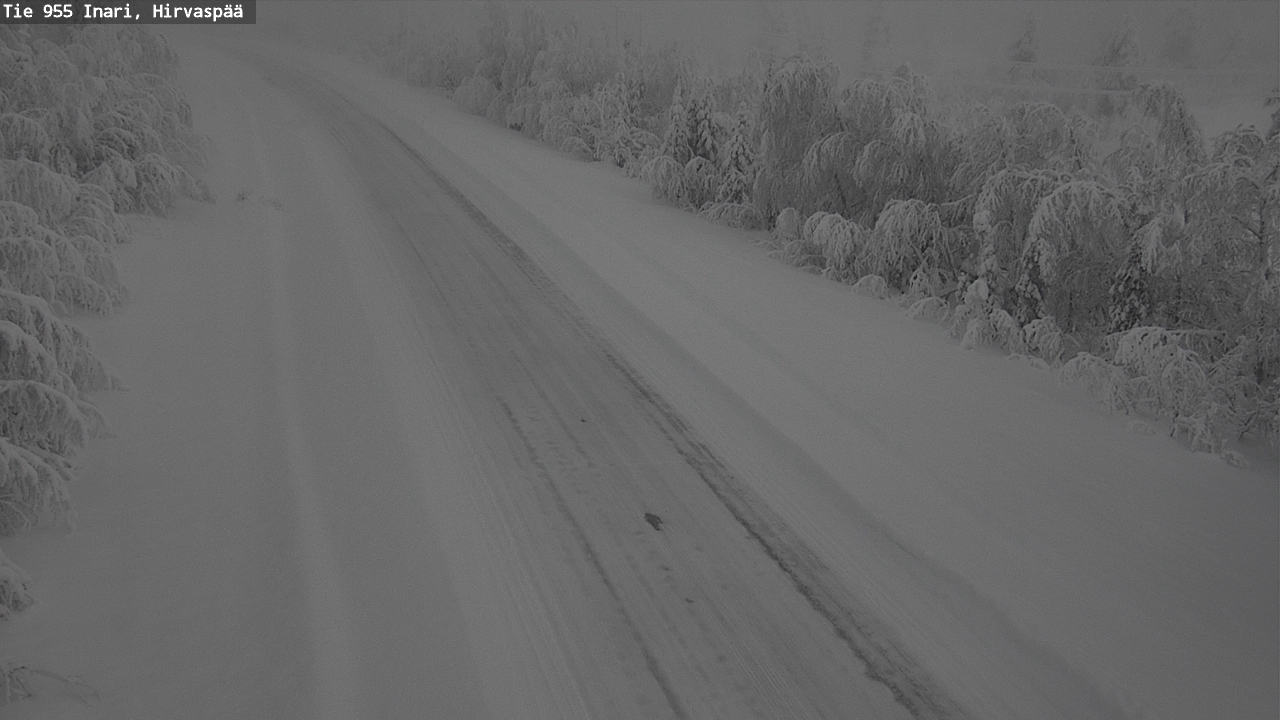 Kelikamerat Kuva Tie 955 Inari, Hirvaspää, Inari, Lappi
