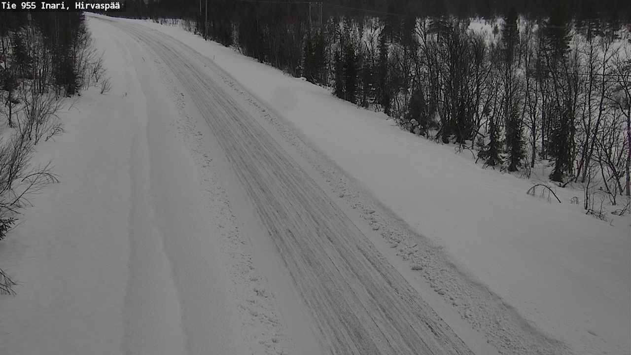 Weather Camera Image Väg 955 Enare, Hirvaspää, Inari, Lappi