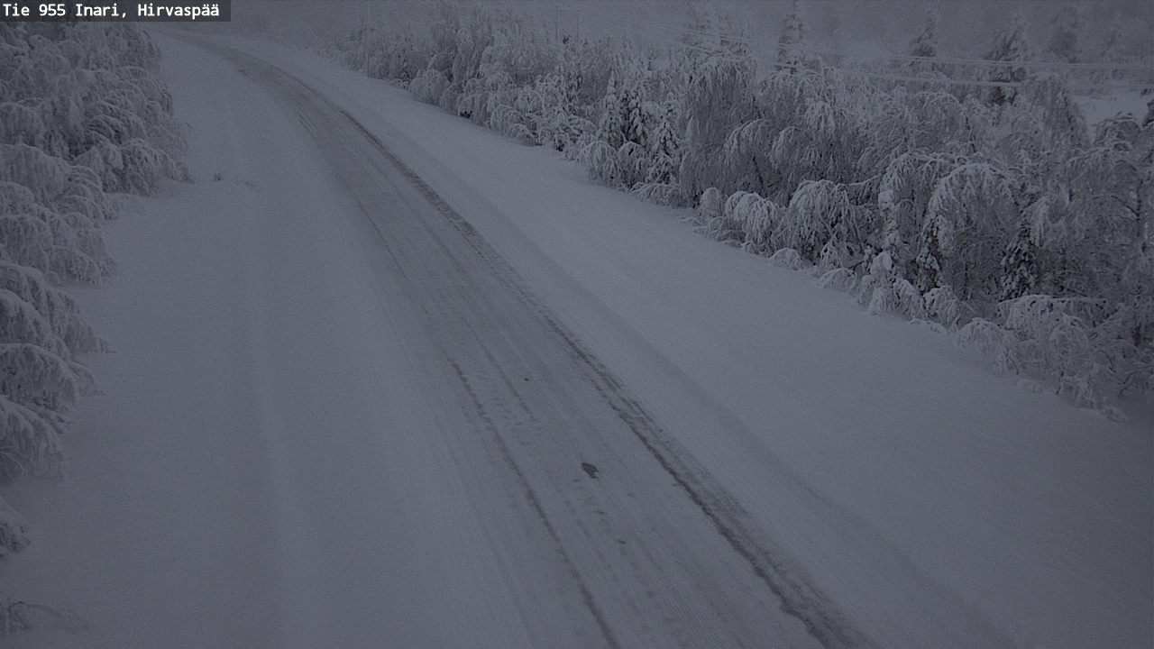 Kelikamerat Kuva Tie 955 Inari, Hirvaspää, Inari, Lappi