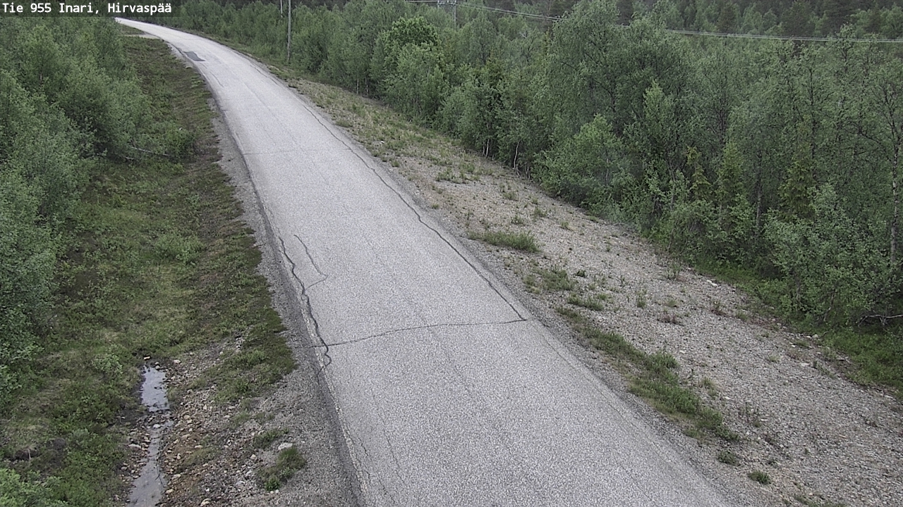 Kelikamerat Kuva Tie 955 Inari, Hirvaspää, Inari, Lappi