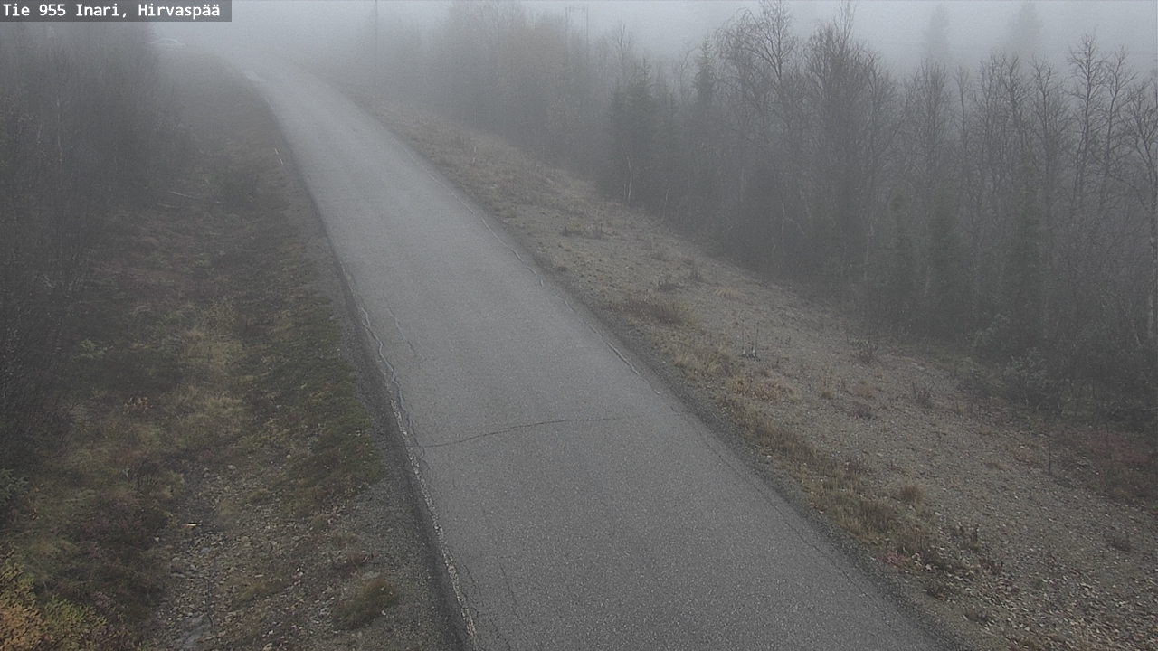 Weather Camera Image Road 955 Inari, Hirvaspää, Inari, Lappi