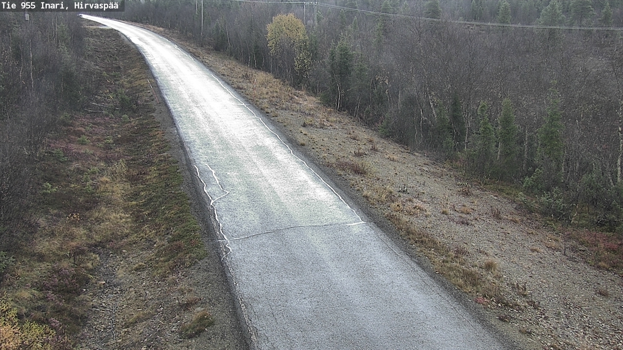 Weather Camera Image Väg 955 Enare, Hirvaspää, Inari, Lappi