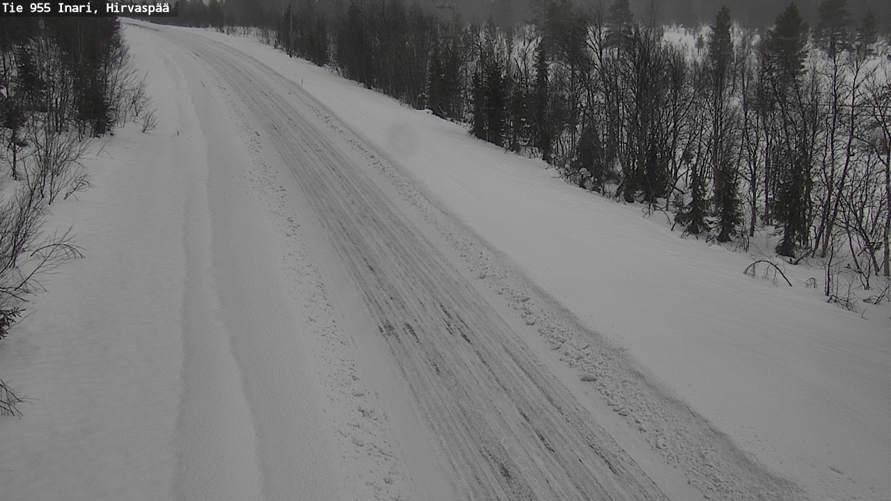 Weather Camera Image Road 955 Inari, Hirvaspää, Inari, Lappi
