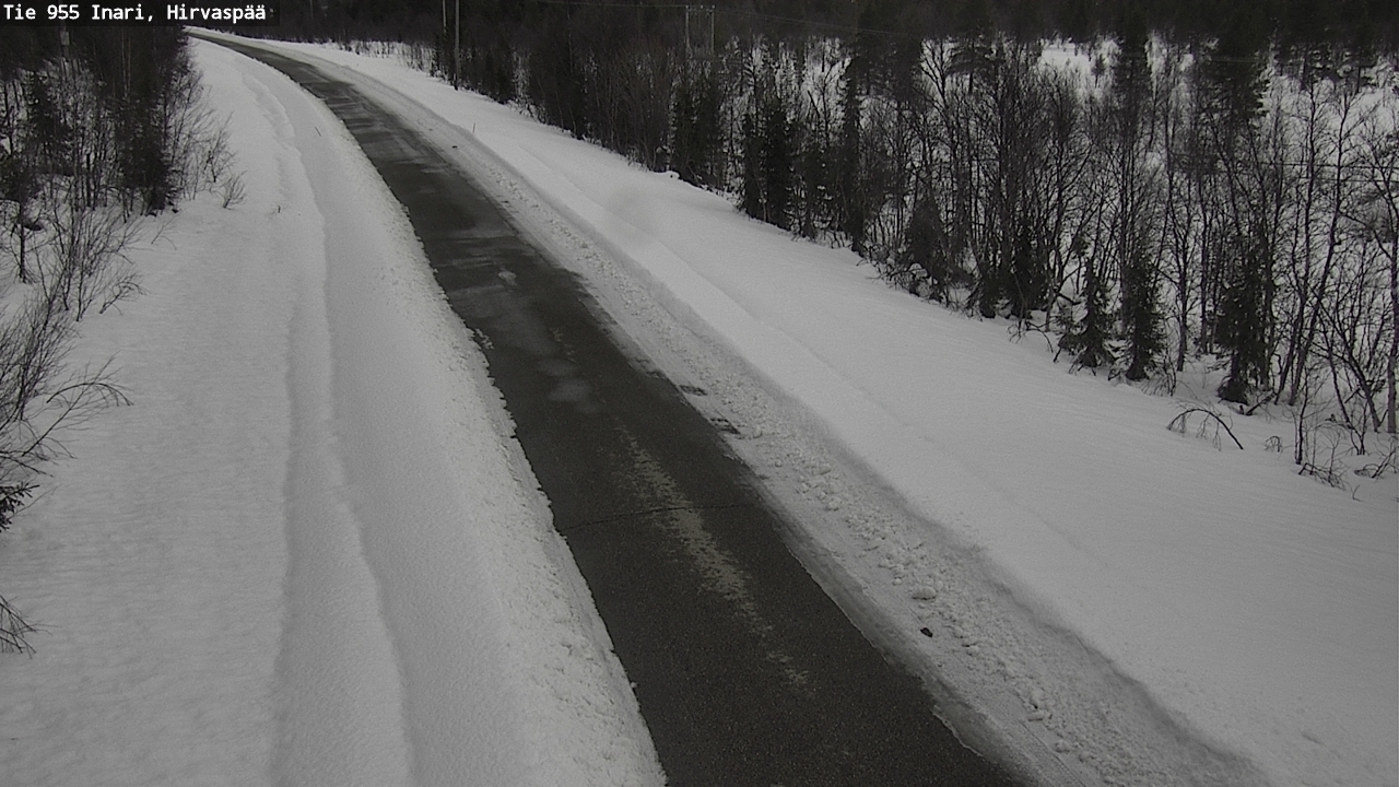 Kelikamerat Kuva Tie 955 Inari, Hirvaspää, Inari, Lappi