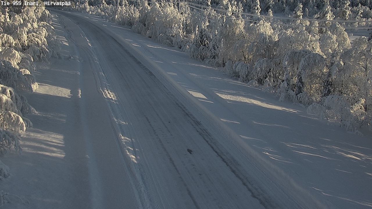 Weather Camera Image Väg 955 Enare, Hirvaspää, Inari, Lappi
