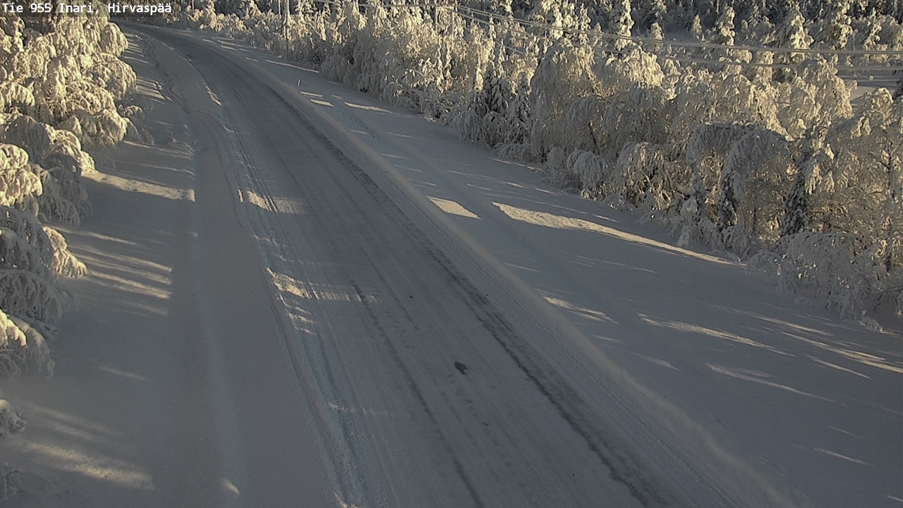 Weather Camera Image Väg 955 Enare, Hirvaspää, Inari, Lappi