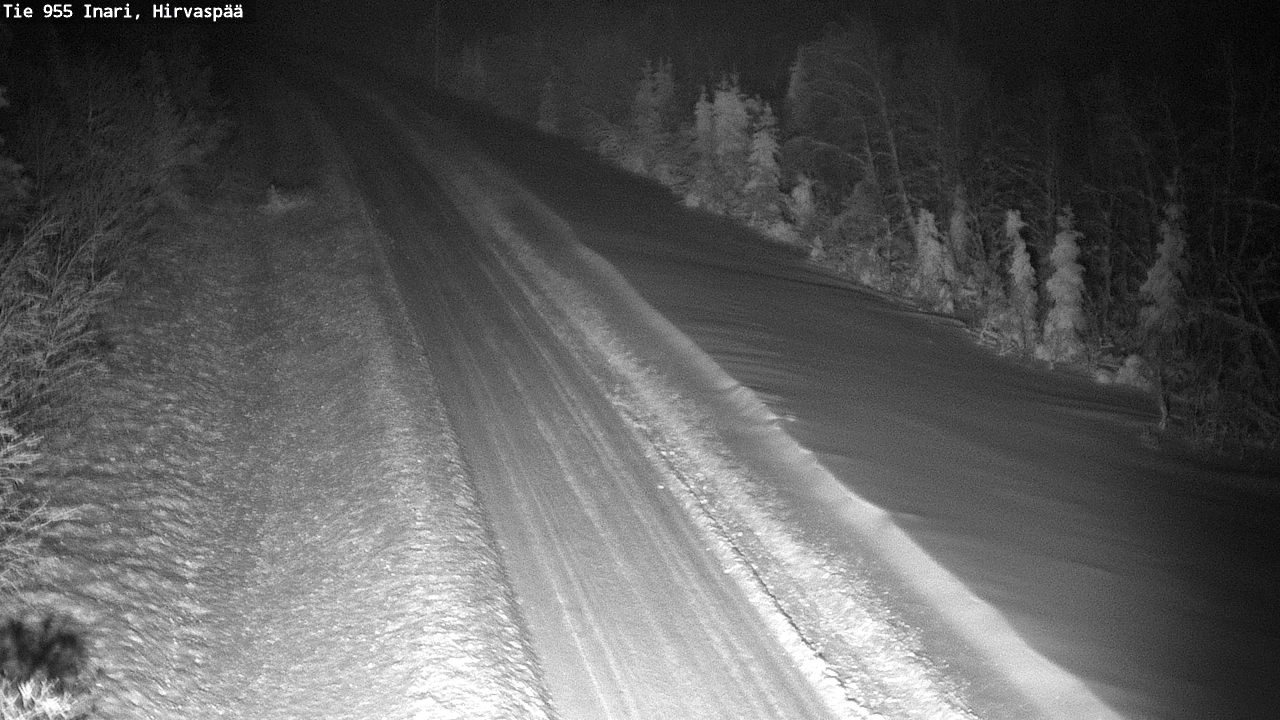 Weather Camera Image Road 955 Inari, Hirvaspää, Inari, Lappi