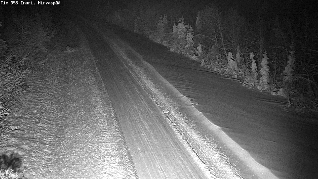 Weather Camera Image Road 955 Inari, Hirvaspää, Inari, Lappi