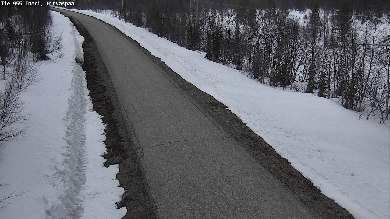 Weather Camera Image Road 955 Inari, Hirvaspää, Inari, Lappi