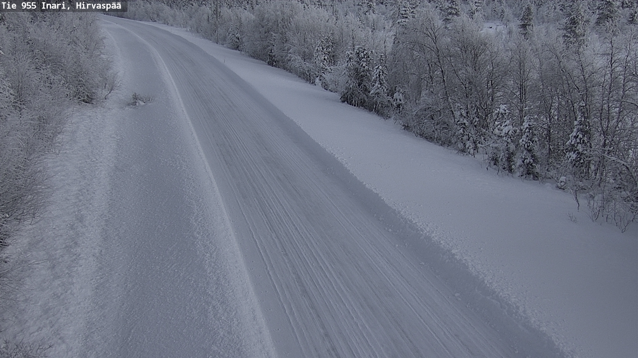 Weather Camera Image Väg 955 Enare, Hirvaspää, Inari, Lappi