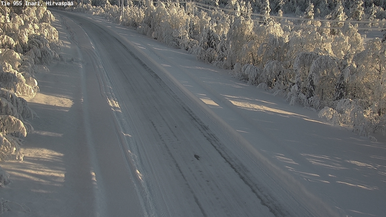 Weather Camera Image Väg 955 Enare, Hirvaspää, Inari, Lappi