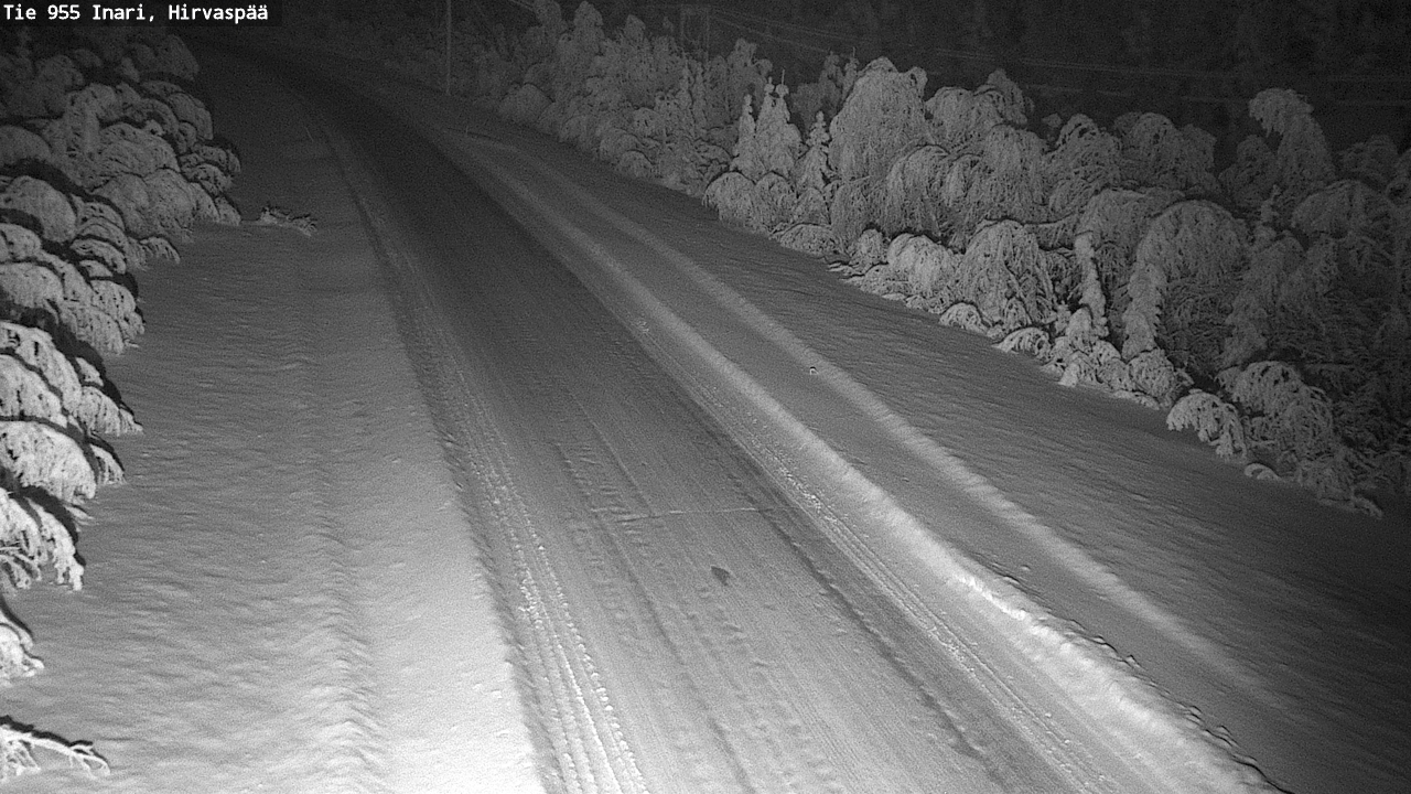 Kelikamerat Kuva Tie 955 Inari, Hirvaspää, Inari, Lappi