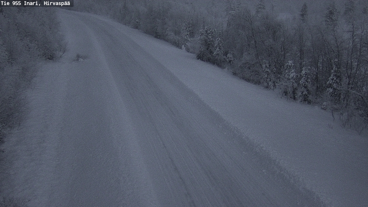 Weather Camera Image Väg 955 Enare, Hirvaspää, Inari, Lappi