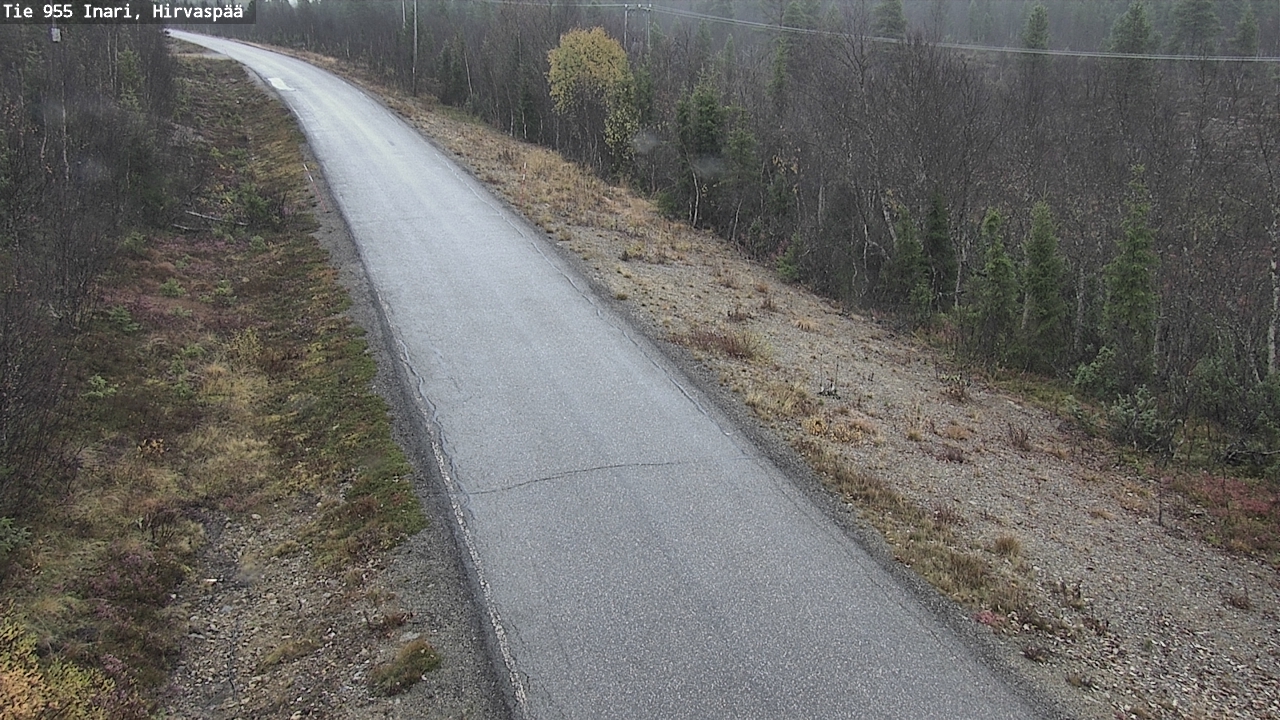 Weather Camera Image Väg 955 Enare, Hirvaspää, Inari, Lappi