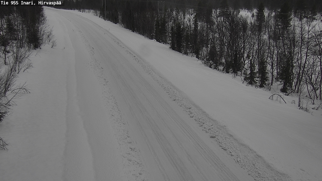 Kelikamerat Kuva Tie 955 Inari, Hirvaspää, Inari, Lappi