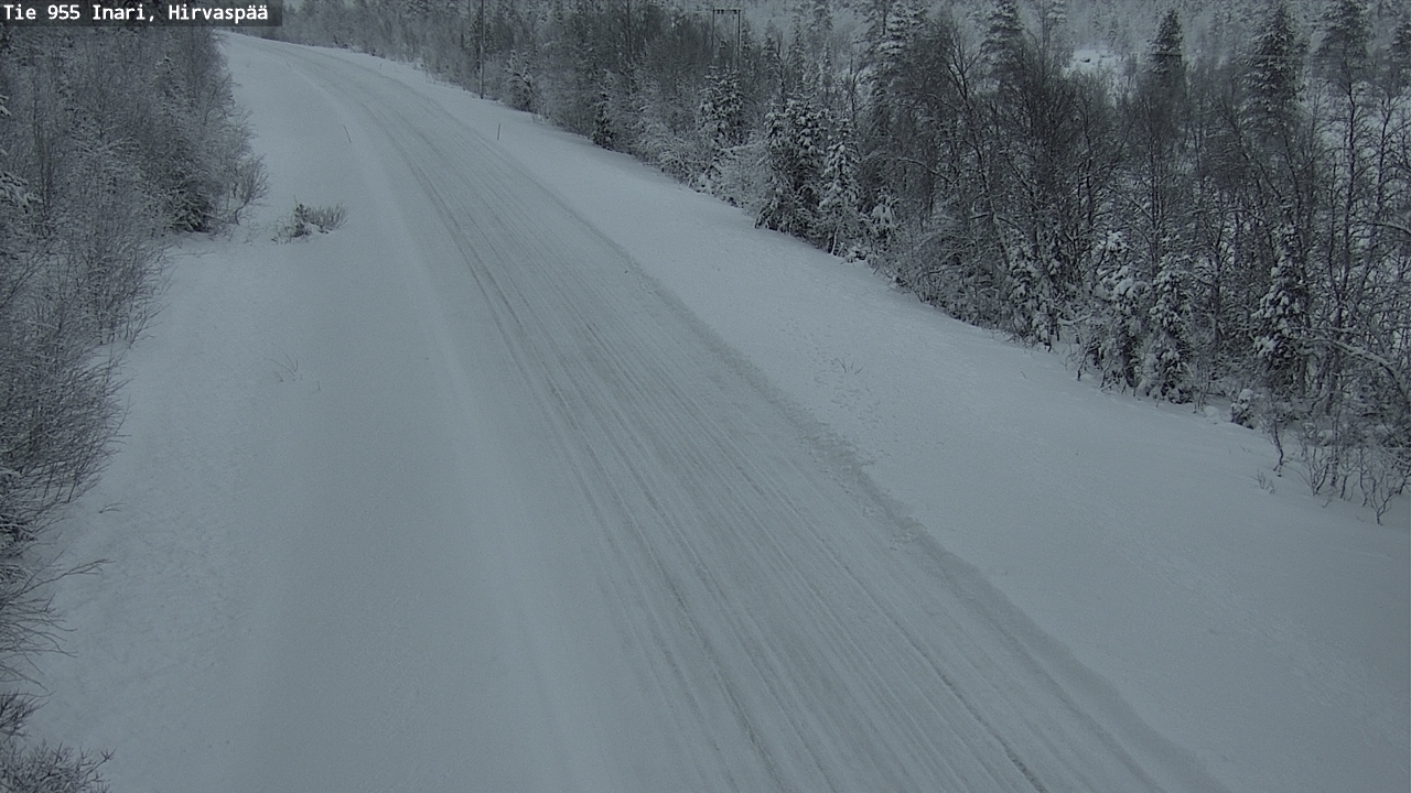 Kelikamerat Kuva Tie 955 Inari, Hirvaspää, Inari, Lappi