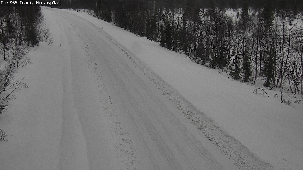 Kelikamerat Kuva Tie 955 Inari, Hirvaspää, Inari, Lappi