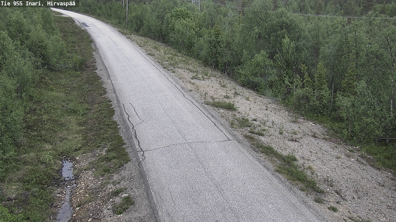 Kelikamerat Kuva Tie 955 Inari, Hirvaspää, Inari, Lappi