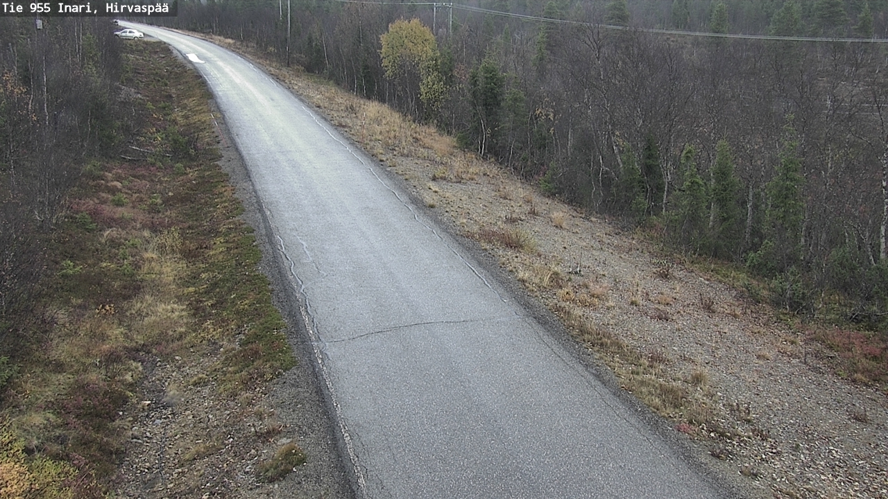 Kelikamerat Kuva Tie 955 Inari, Hirvaspää, Inari, Lappi
