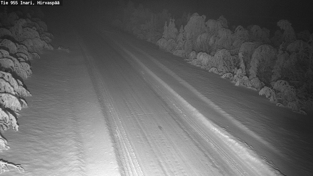 Kelikamerat Kuva Tie 955 Inari, Hirvaspää, Inari, Lappi