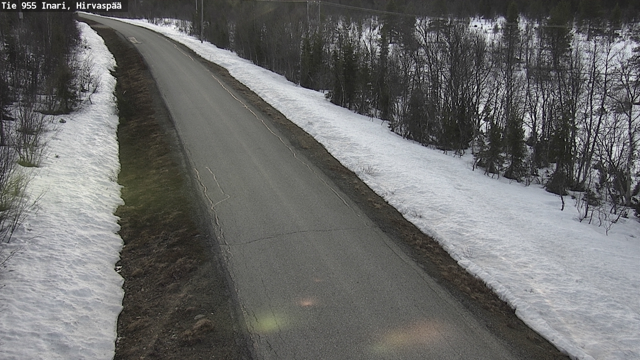 Weather Camera Image Väg 955 Enare, Hirvaspää, Inari, Lappi