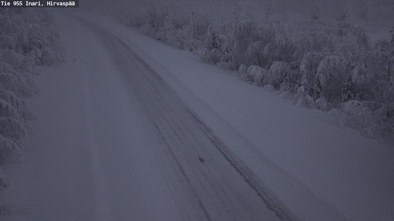 Kelikamerat Kuva Tie 955 Inari, Hirvaspää, Inari, Lappi