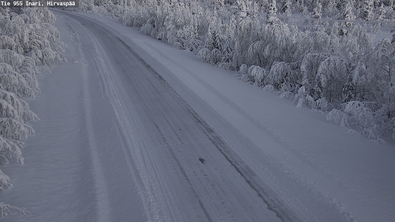 Weather Camera Image Väg 955 Enare, Hirvaspää, Inari, Lappi
