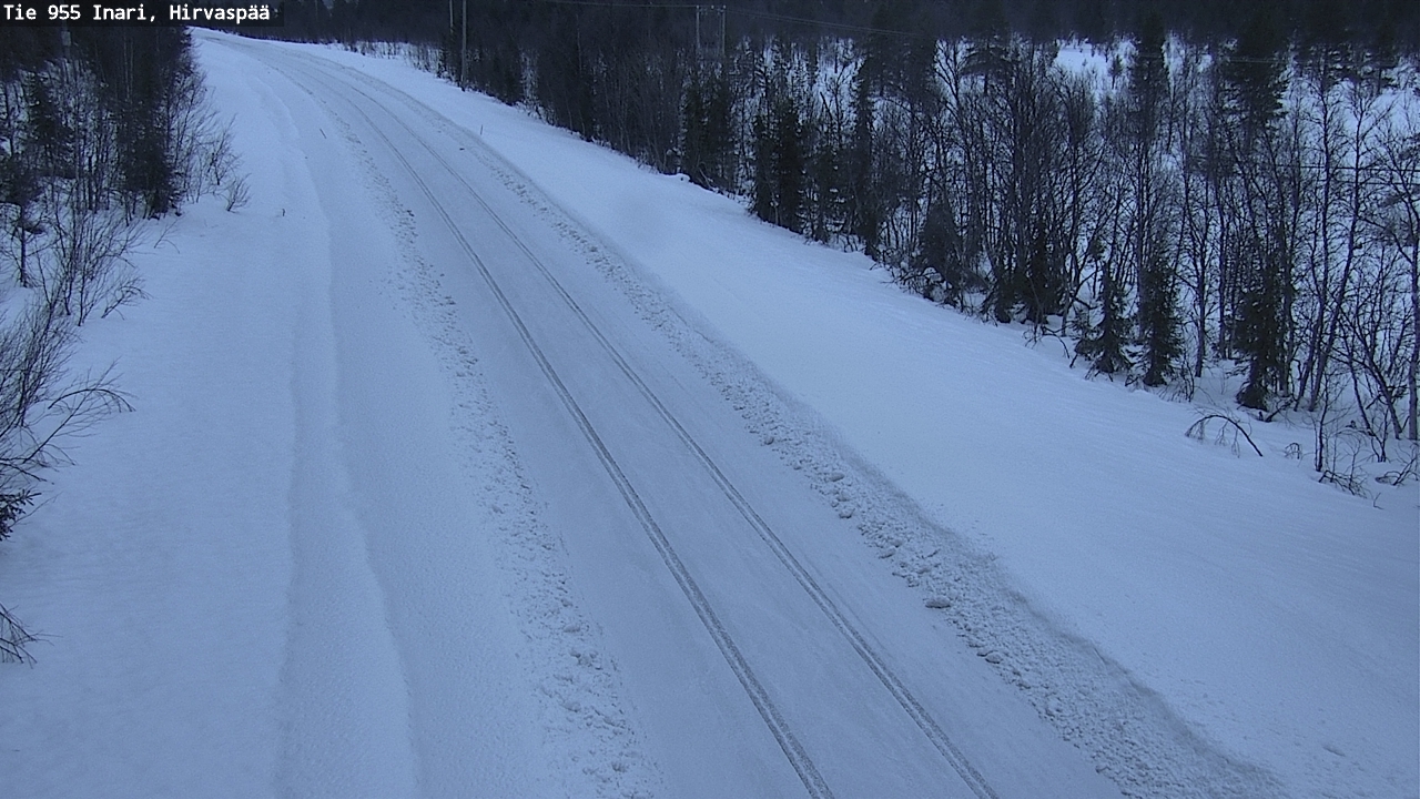 Kelikamerat Kuva Tie 955 Inari, Hirvaspää, Inari, Lappi