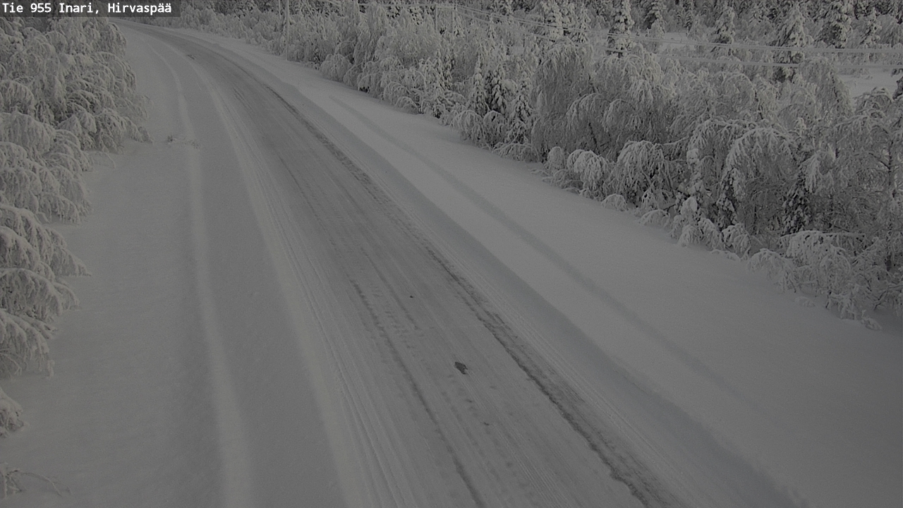 Kelikamerat Kuva Tie 955 Inari, Hirvaspää, Inari, Lappi