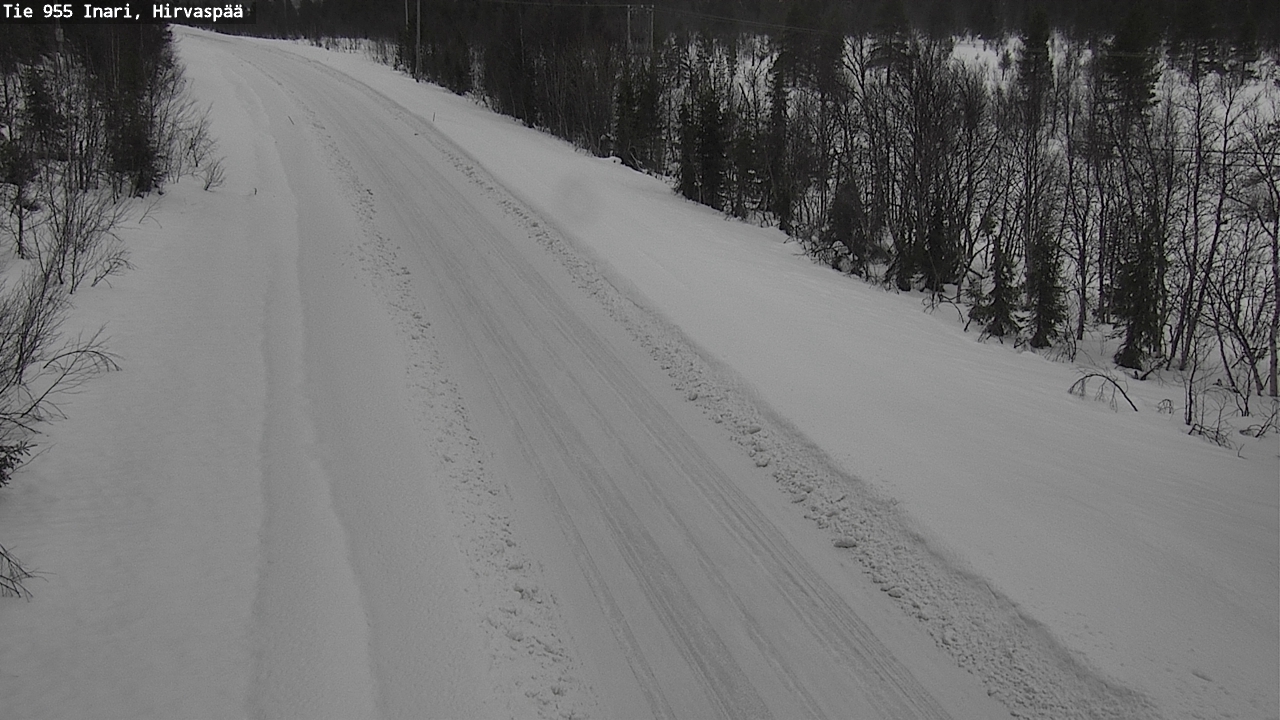 Kelikamerat Kuva Tie 955 Inari, Hirvaspää, Inari, Lappi