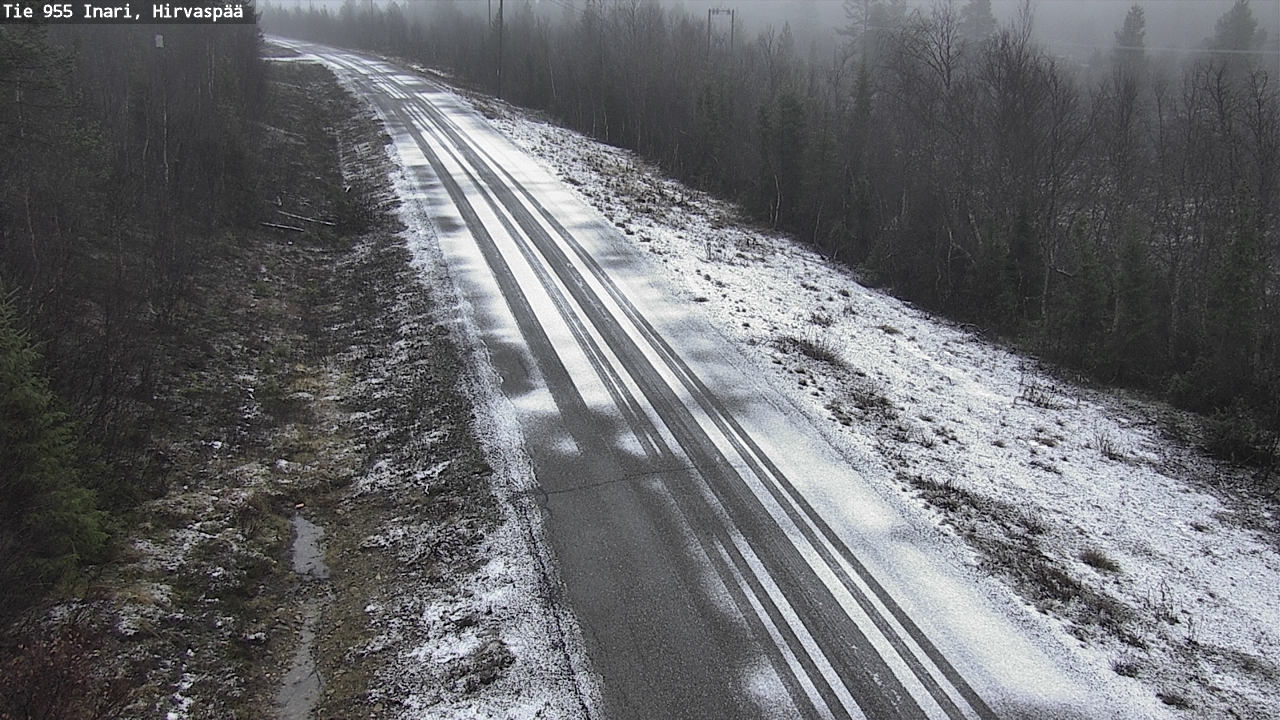 Kelikamerat Kuva Tie 955 Inari, Hirvaspää, Inari, Lappi