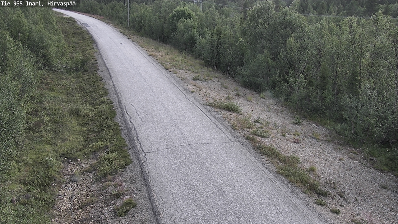 Weather Camera Image Road 955 Inari, Hirvaspää, Inari, Lappi
