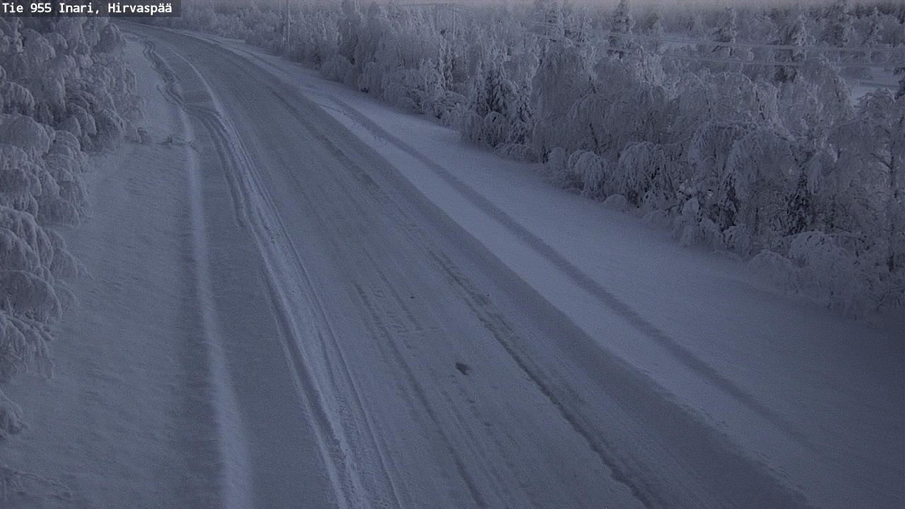 Kelikamerat Kuva Tie 955 Inari, Hirvaspää, Inari, Lappi