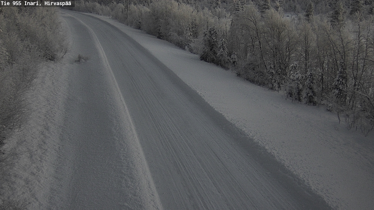 Weather Camera Image Road 955 Inari, Hirvaspää, Inari, Lappi