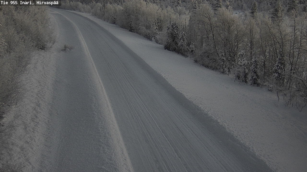 Weather Camera Image Road 955 Inari, Hirvaspää, Inari, Lappi