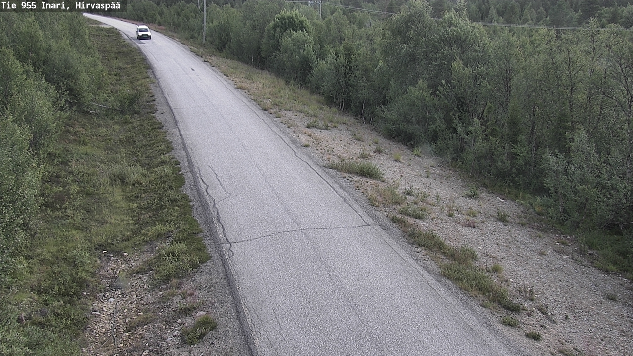Weather Camera Image Road 955 Inari, Hirvaspää, Inari, Lappi