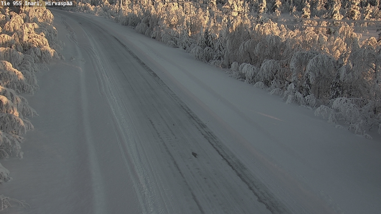 Weather Camera Image Väg 955 Enare, Hirvaspää, Inari, Lappi