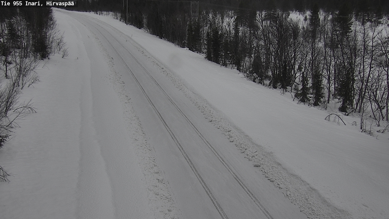 Kelikamerat Kuva Tie 955 Inari, Hirvaspää, Inari, Lappi