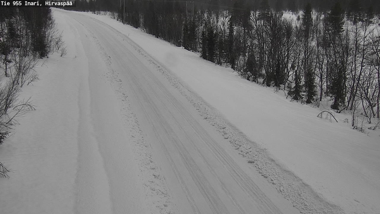 Kelikamerat Kuva Tie 955 Inari, Hirvaspää, Inari, Lappi