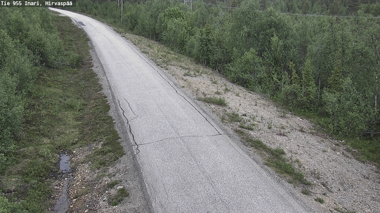 Kelikamerat Kuva Tie 955 Inari, Hirvaspää, Inari, Lappi