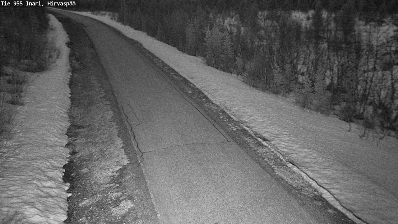 Weather Camera Image Road 955 Inari, Hirvaspää, Inari, Lappi
