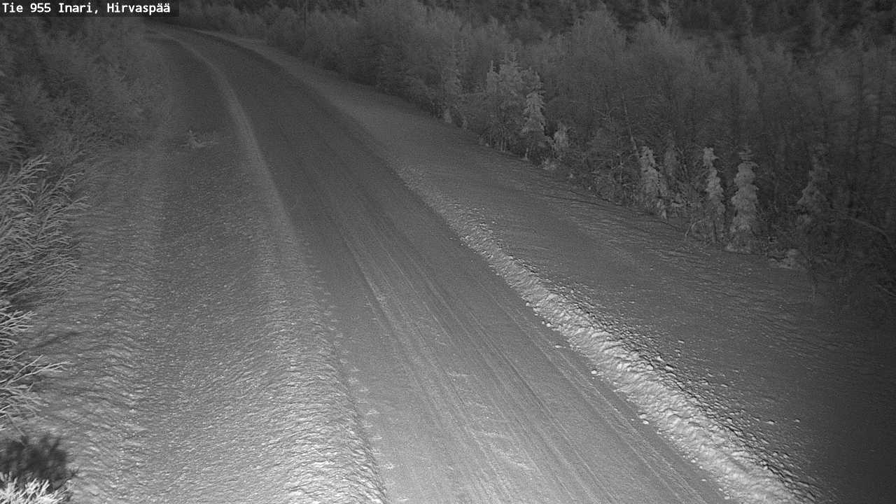 Weather Camera Image Road 955 Inari, Hirvaspää, Inari, Lappi
