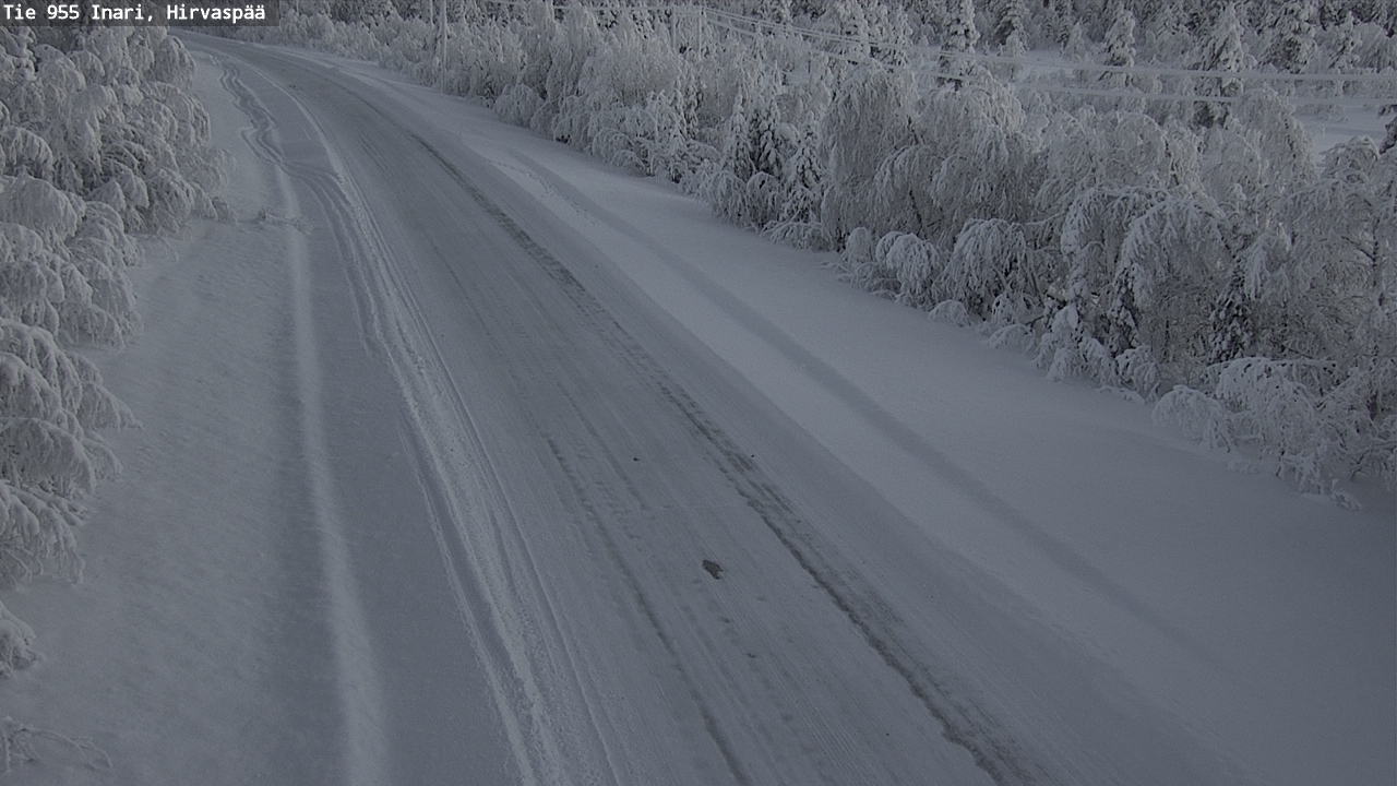 Weather Camera Image Väg 955 Enare, Hirvaspää, Inari, Lappi