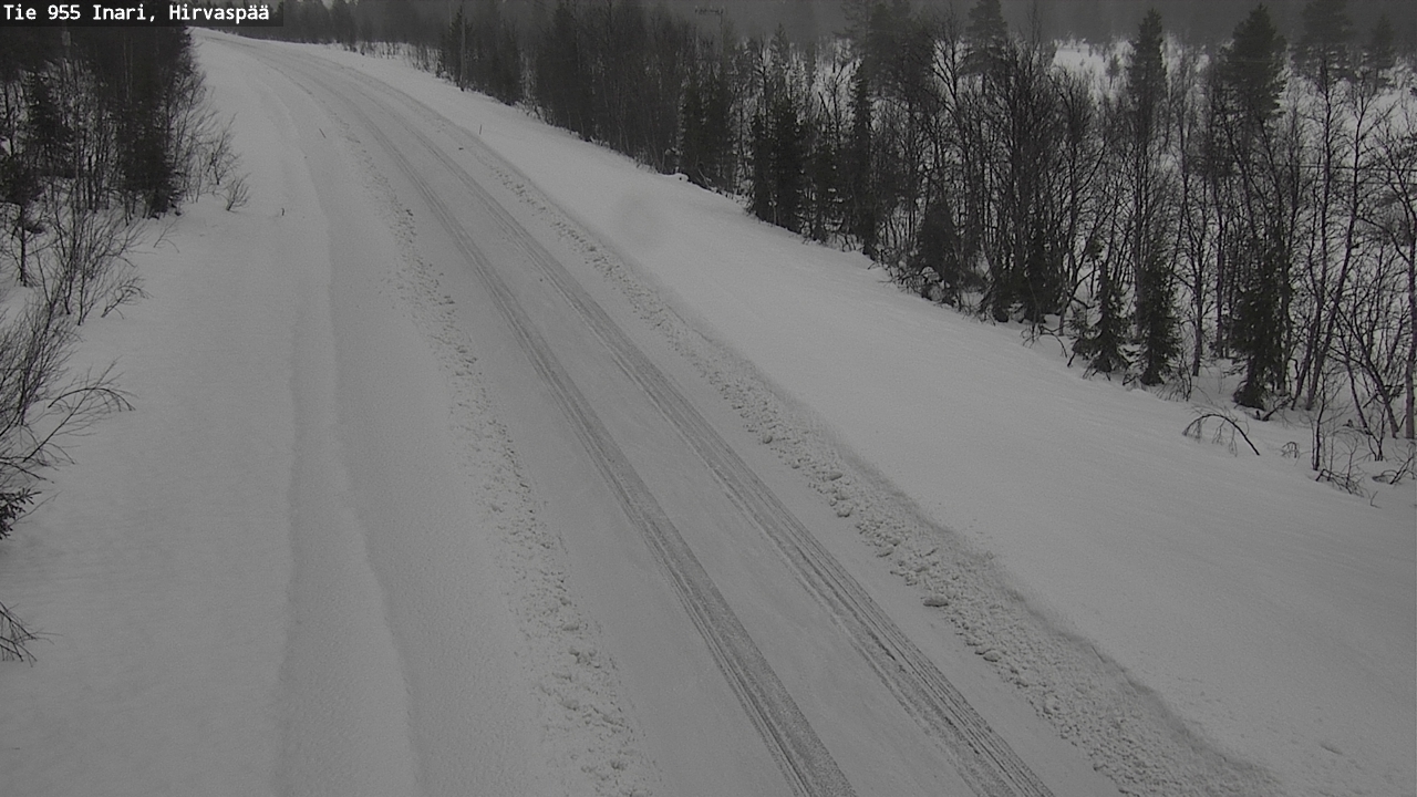 Kelikamerat Kuva Tie 955 Inari, Hirvaspää, Inari, Lappi