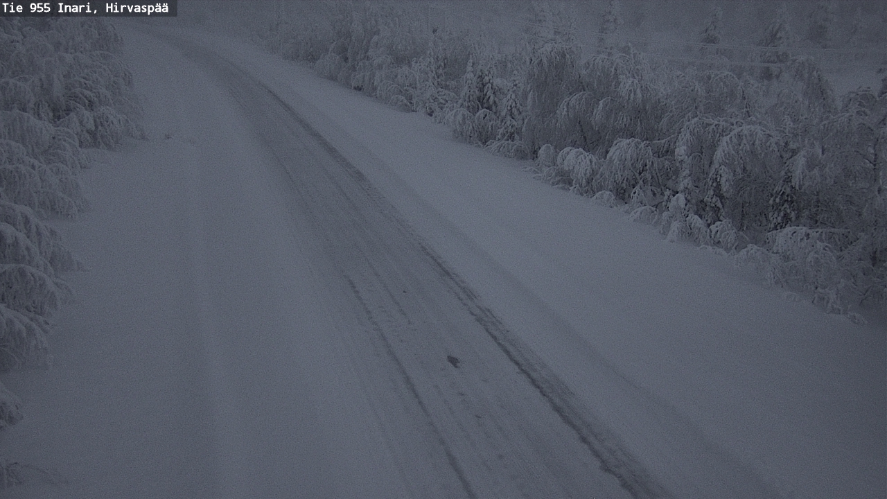 Kelikamerat Kuva Tie 955 Inari, Hirvaspää, Inari, Lappi