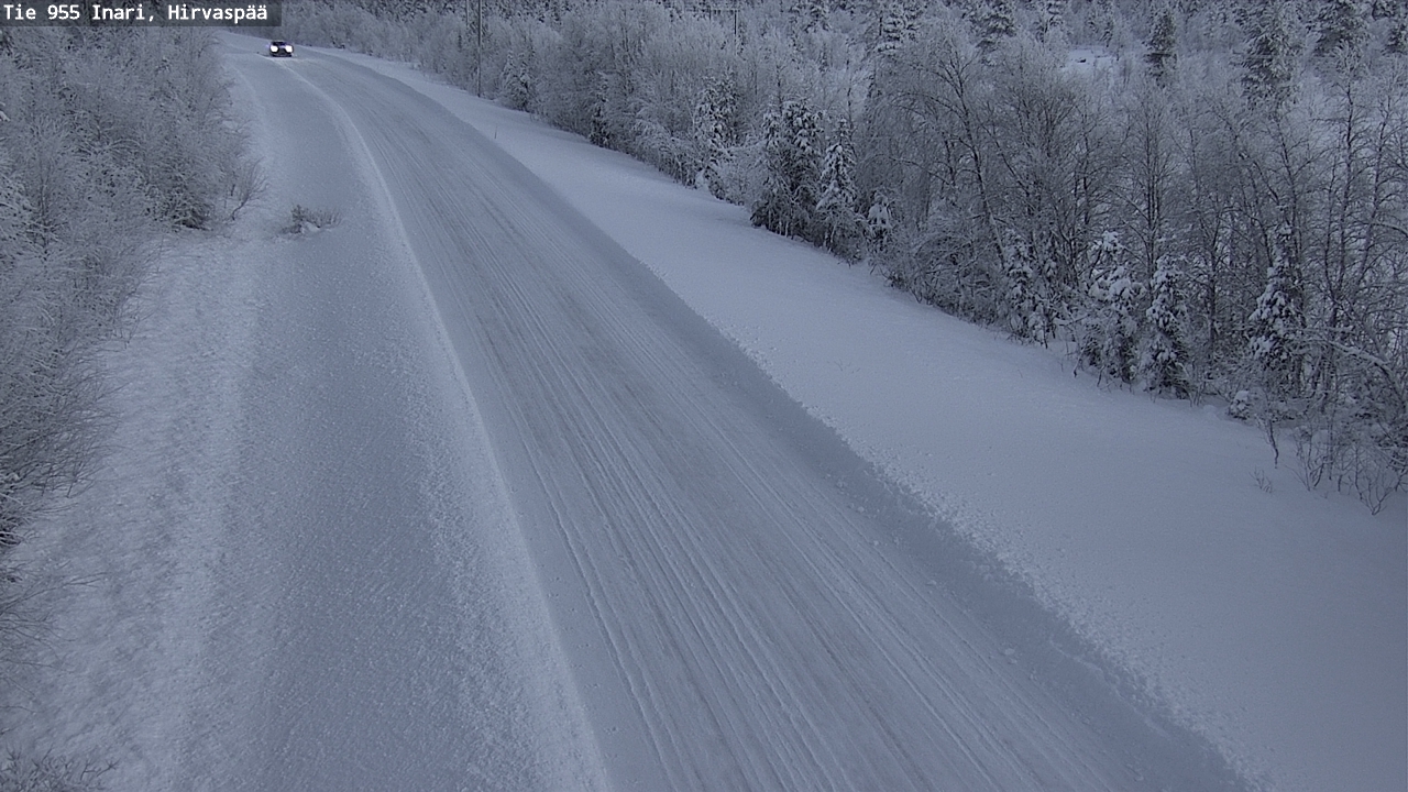 Weather Camera Image Väg 955 Enare, Hirvaspää, Inari, Lappi